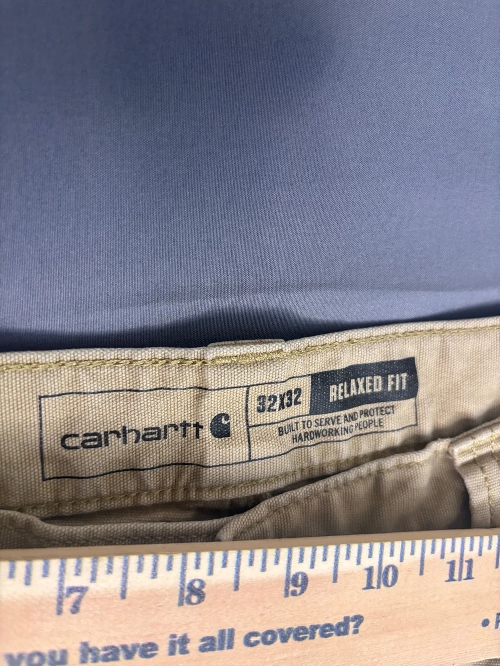 Carhartt Relaxed Fit Carpenter Work Pants Men's 32x32 Brown Utility Canvas